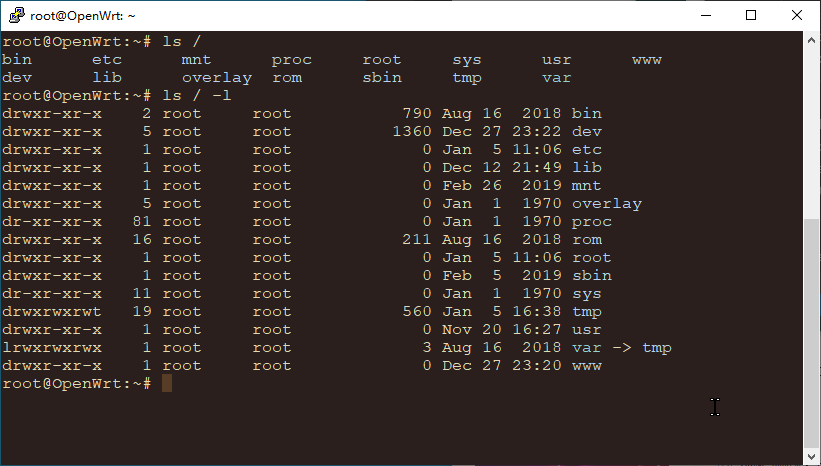 Command-Line Interface, 图示为PuTTY